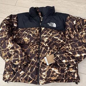 The North Face Black and Brown Patterned Jacket